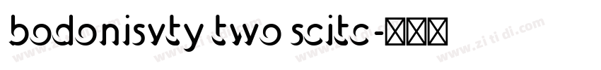 bodonisvty two scitc字体转换